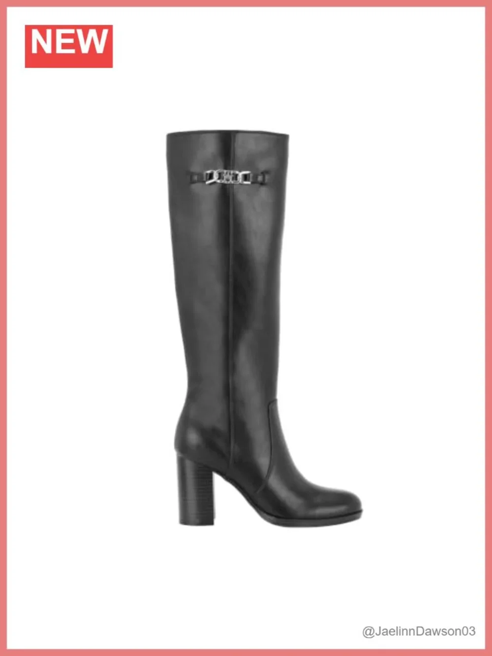 Over the Knee Block Heel Boots Zip Closure Man Made Upper