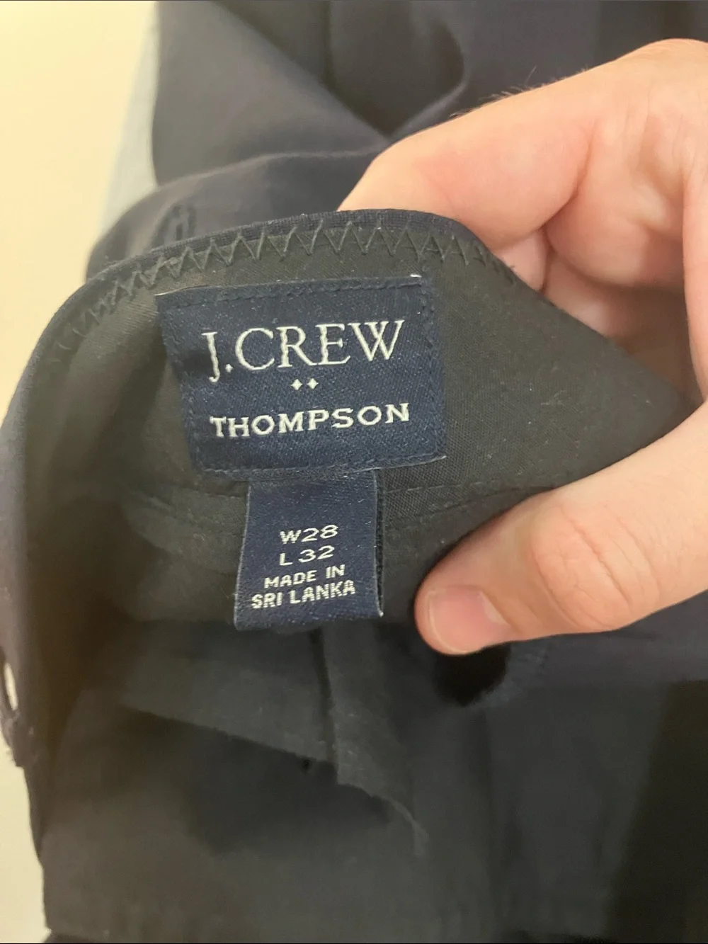 J. Crew tailored navy