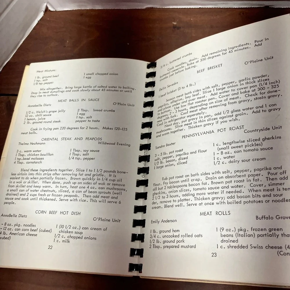 International Cookbook Lake County Homemakers 1932-1977 Vintage Recipes