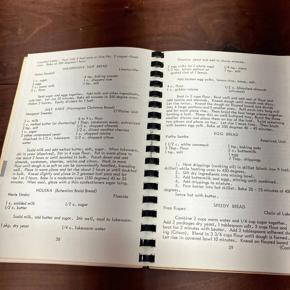 International Cookbook Lake County Homemakers 1932-1977 Vintage Recipes