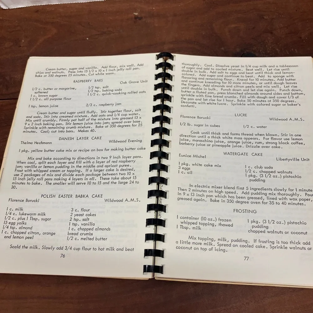 International Cookbook Lake County Homemakers 1932-1977 Vintage Recipes