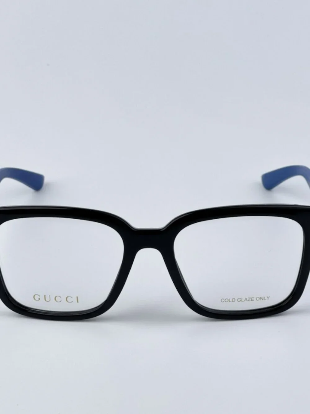 GUCCI GG1738O 004 BLACK BLUE SQUARE EYEGLASSES