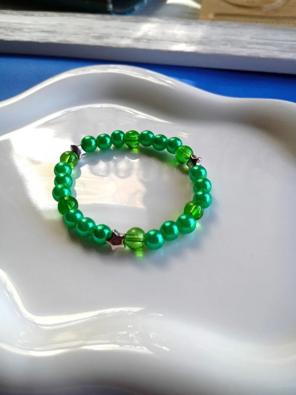 Razzles World clear bracelet stacked