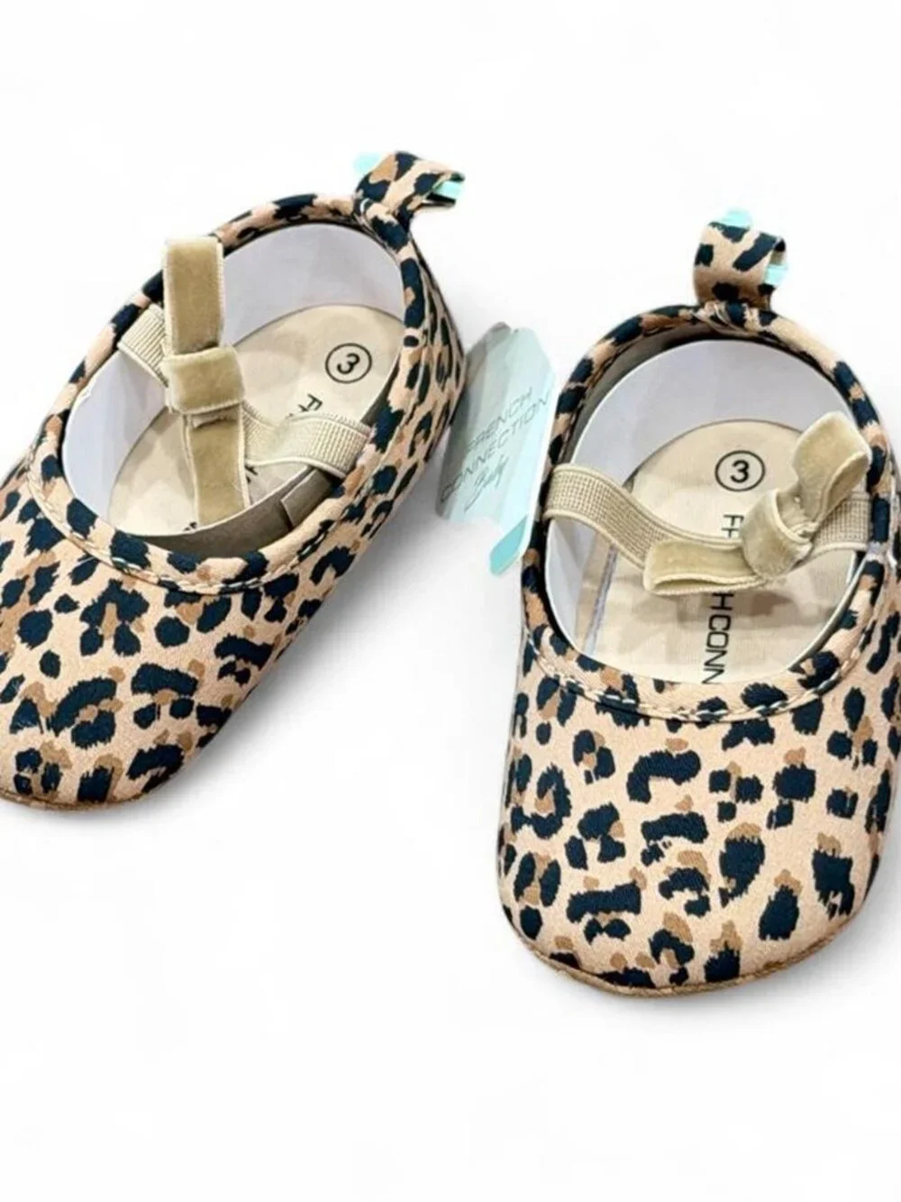 French Connection Leopard Print Baby Shoes NWT