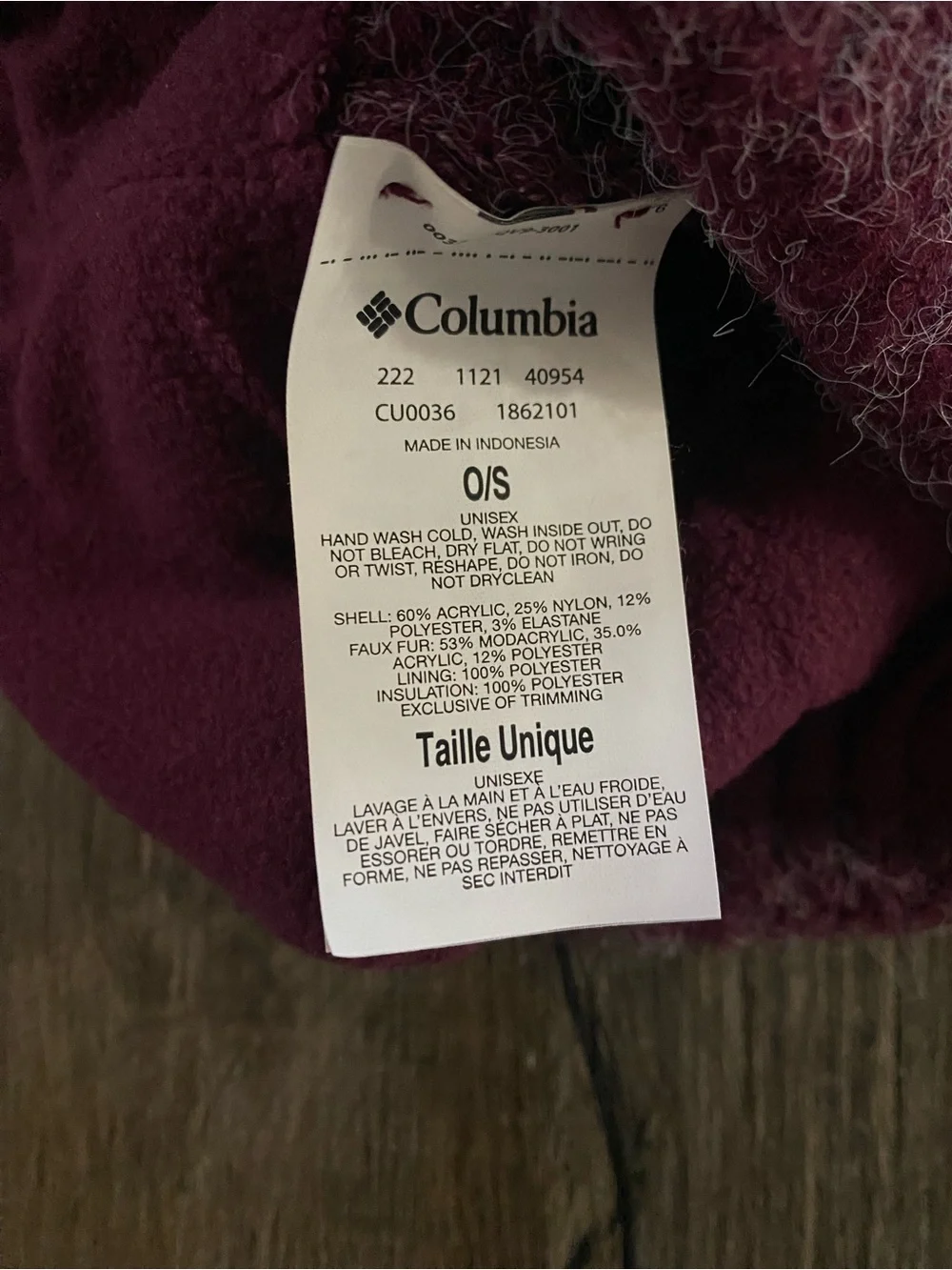 Columbia patch black
