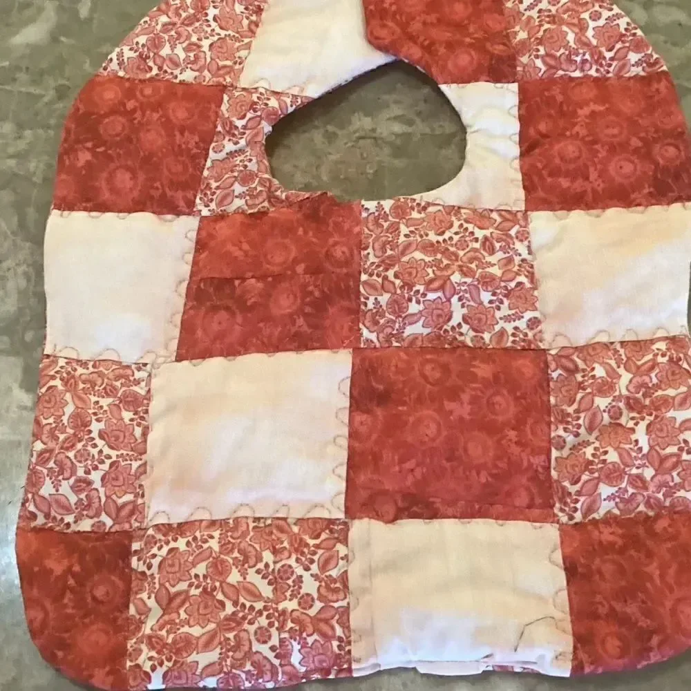 NWOT. Hand Crafted Quilted Reversible Baby Bib. $12 ea. or 3/$25