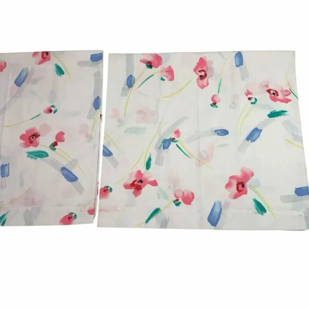 Springmaid King Pillowcase Set White Floral