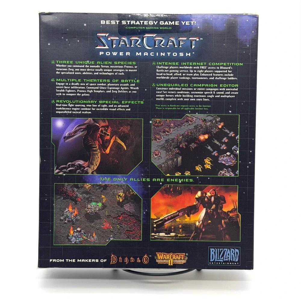 StarCraft Mac Big Box 1998 Power‎ Macintosh Complete Blizzard Entertainment