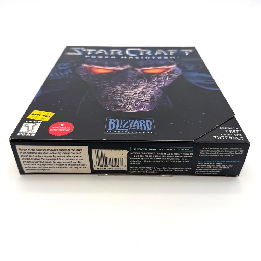 StarCraft Mac Big Box 1998 Power‎ Macintosh Complete Blizzard Entertainment