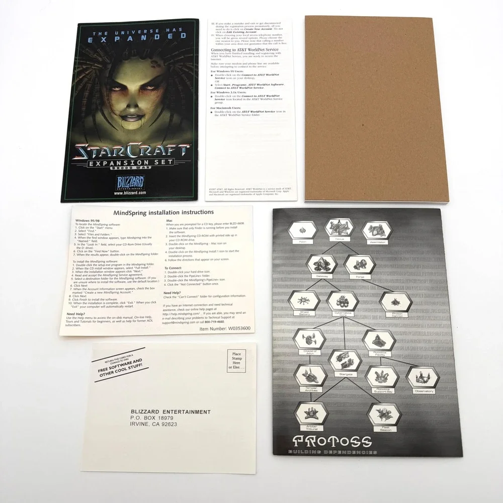 StarCraft Mac Big Box 1998 Power‎ Macintosh Complete Blizzard Entertainment