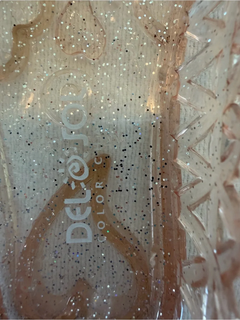 Del Sol Color Changing Glitter Jelly Ballet Flats Toddler 9 Clear to Pink Summer