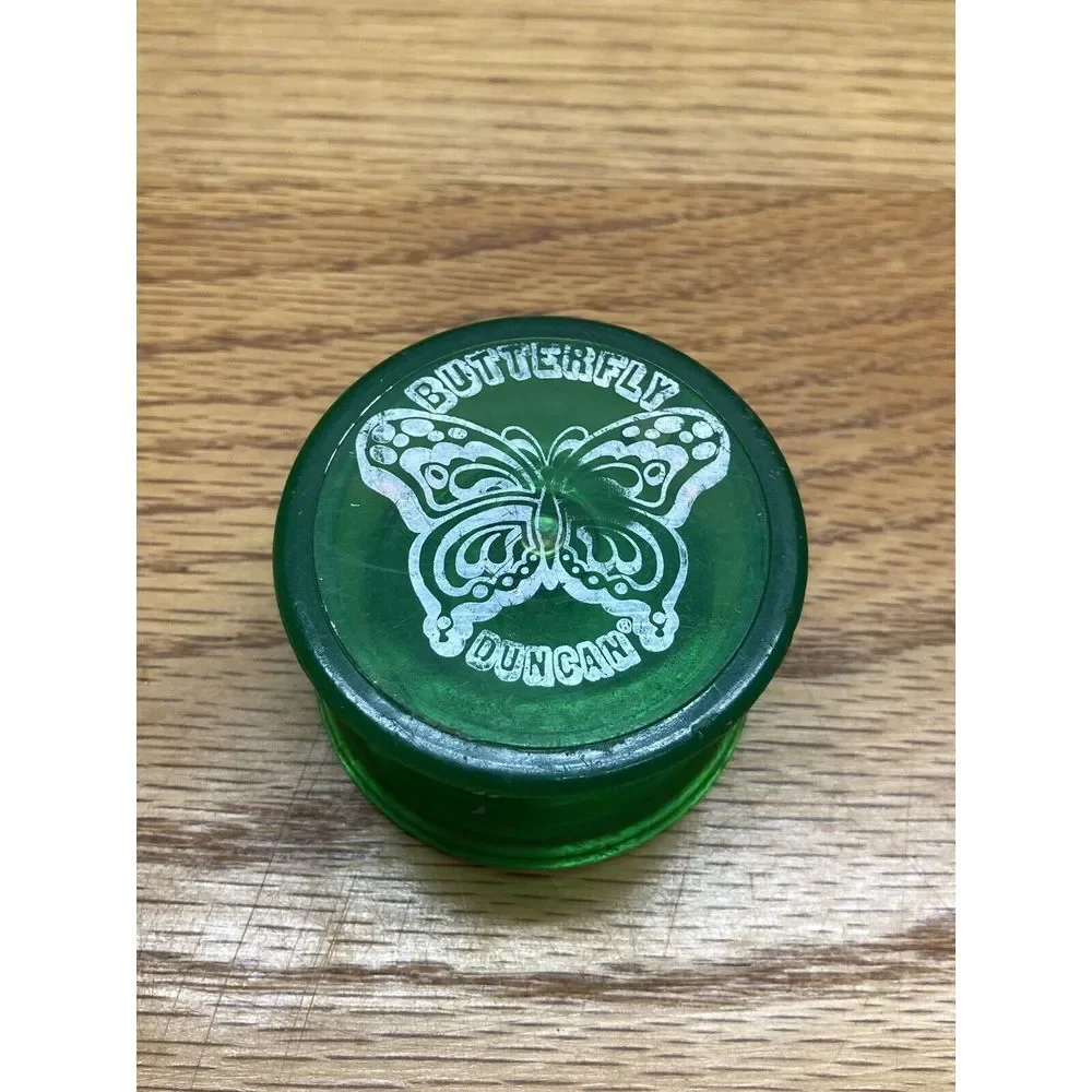 Vintage Duncan‎ Butterfly Green Yo-Yo Made In USA