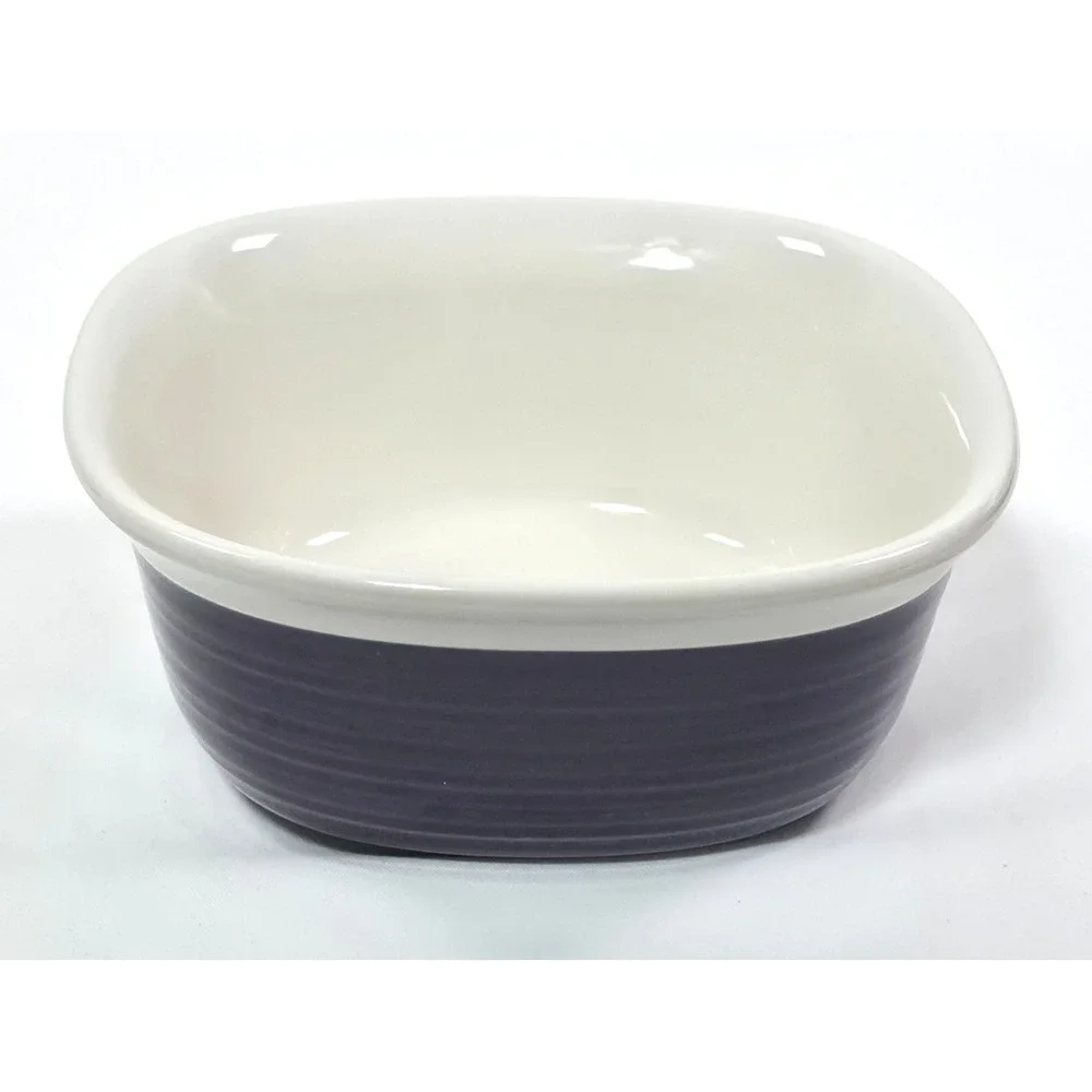CorningWare Etch‎ Small Stoneware Casserole Dish 20 oz Eggplant Purple Square