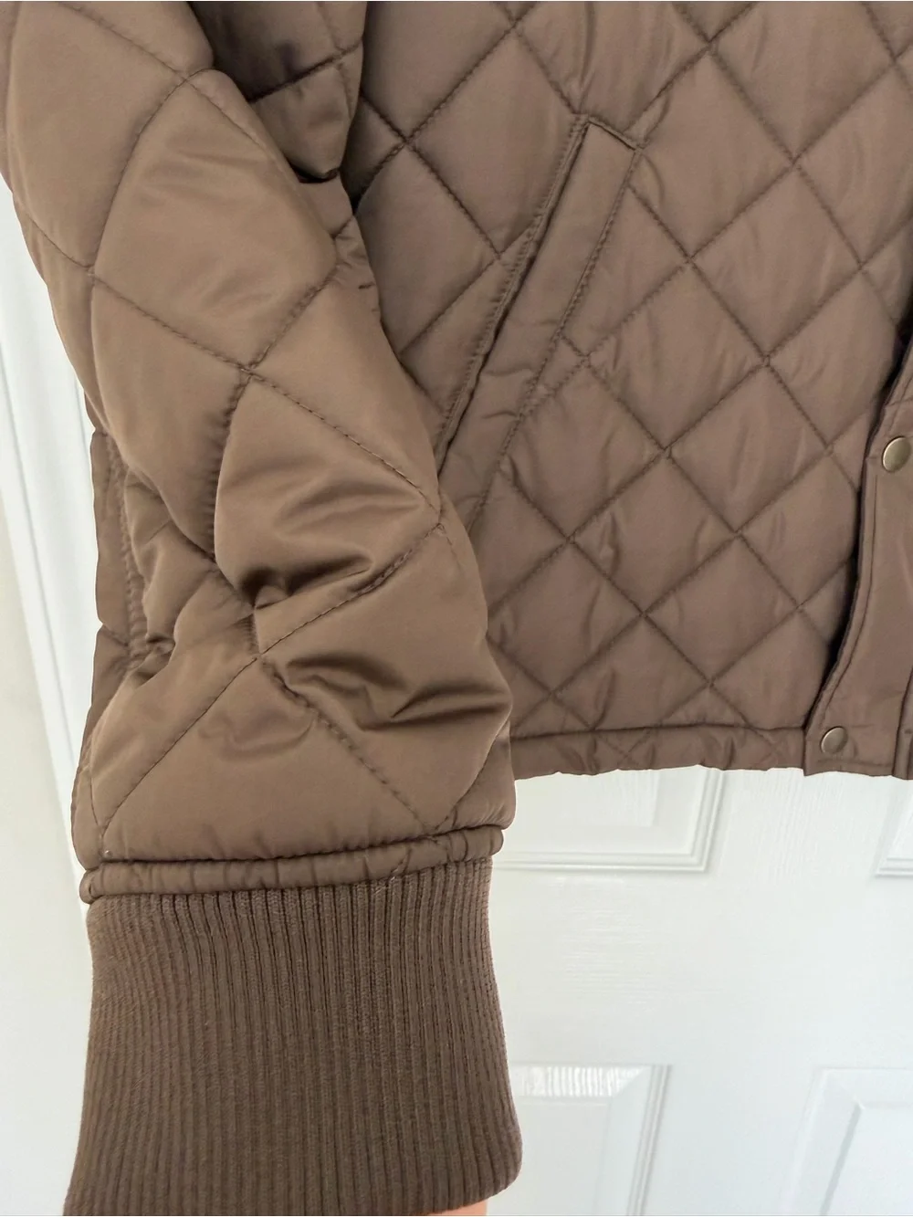 Banana Republic Diamond Quilted Puffer Jacket Earth Brown Men’s L