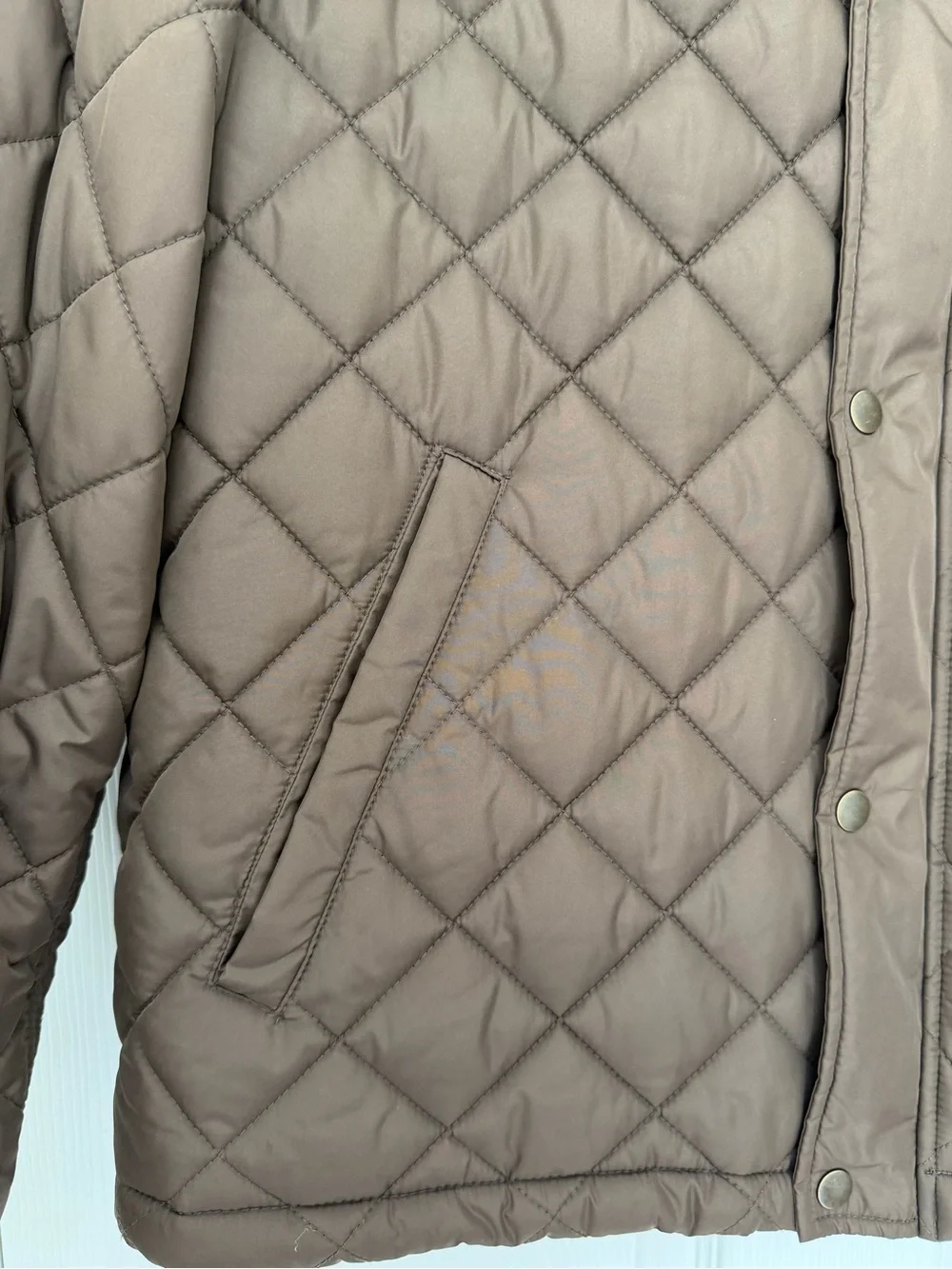 Banana Republic Diamond Quilted Puffer Jacket Earth Brown Men’s L