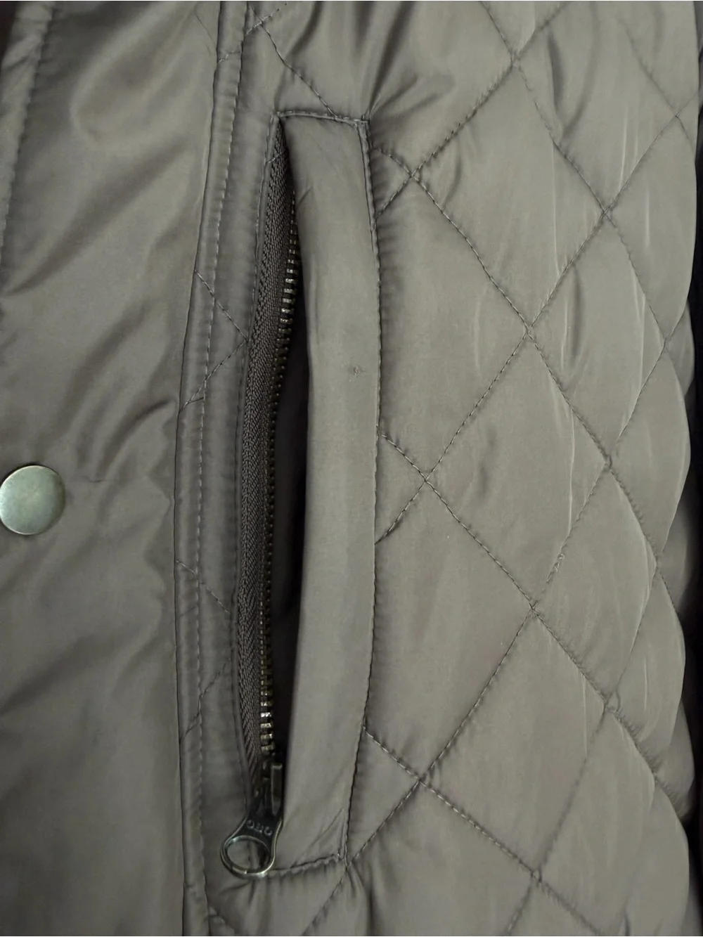 Banana Republic Diamond Quilted Puffer Jacket Earth Brown Men’s L