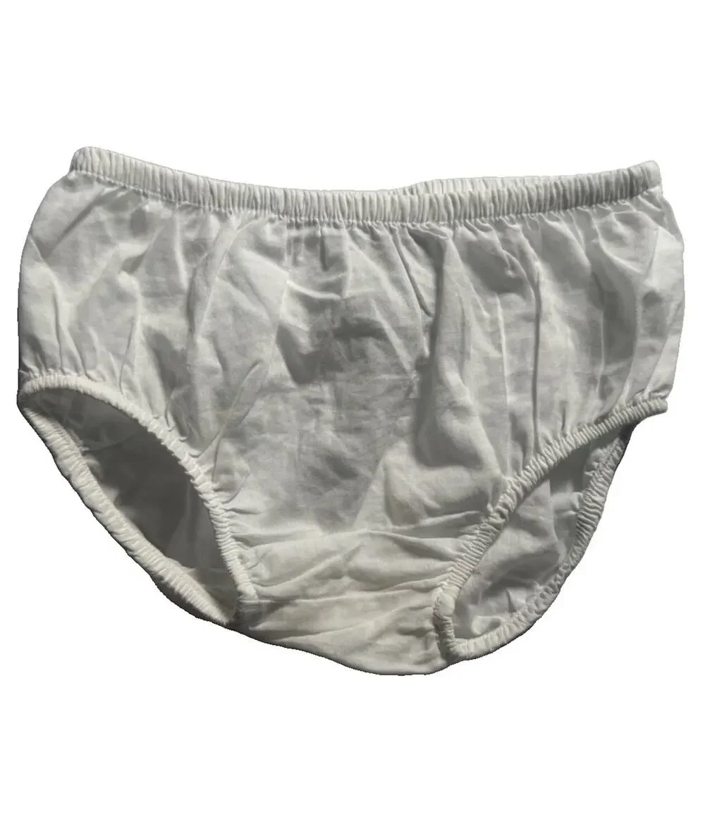 Janie and Jack Baby Girls 18-24M White Cotton Diaper Cover Bloomers