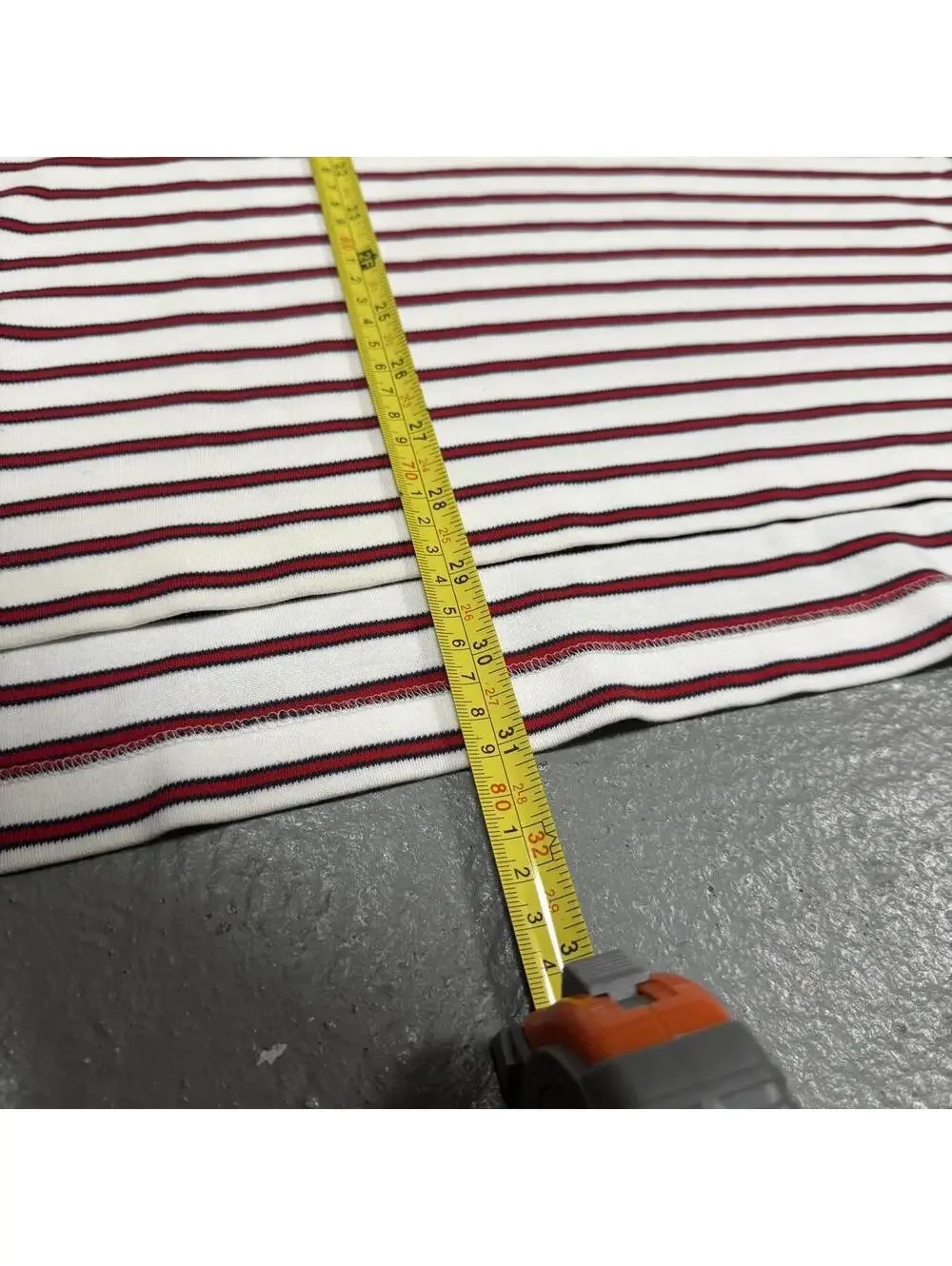 Polo Ralph Lauren White and Red Stripe Short Sleeve Polo Shirt