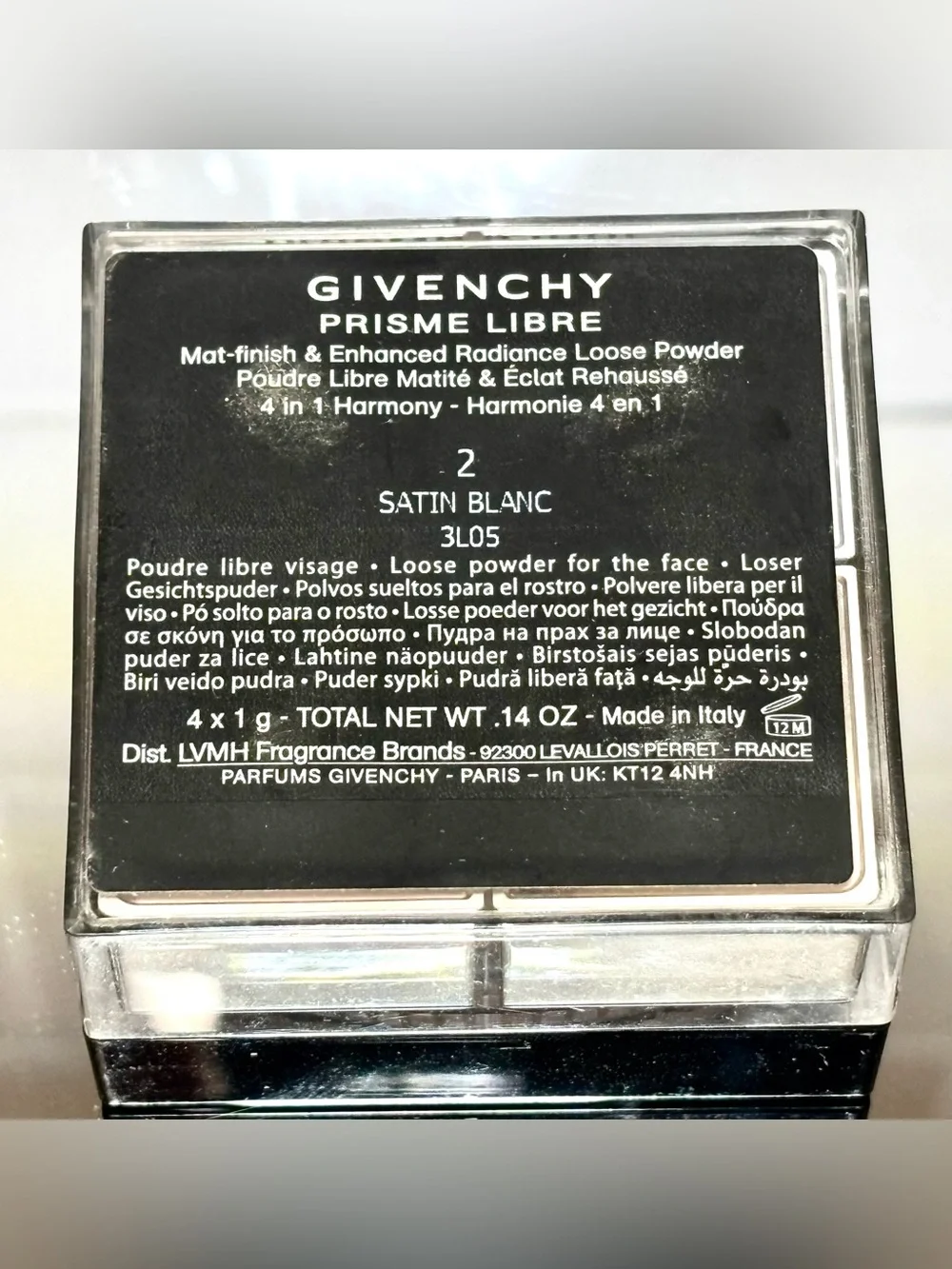 Givenchy Original Formula Prisme Libre Powder Satin Blanc No 2 travel size