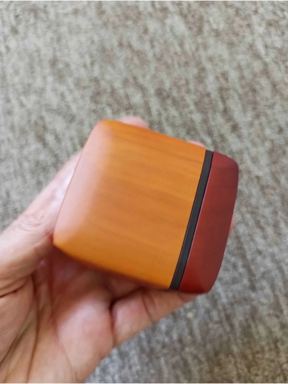 Texas wood single Ring jewelry gift box