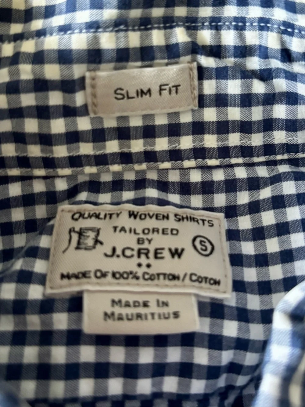 J. Crew classic gingham
