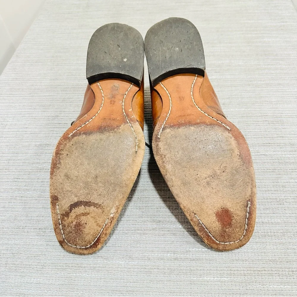 Russell & Bromley Boots‎ Men 8 Brown Leather Chukka Desert Ankle Dress Shoes