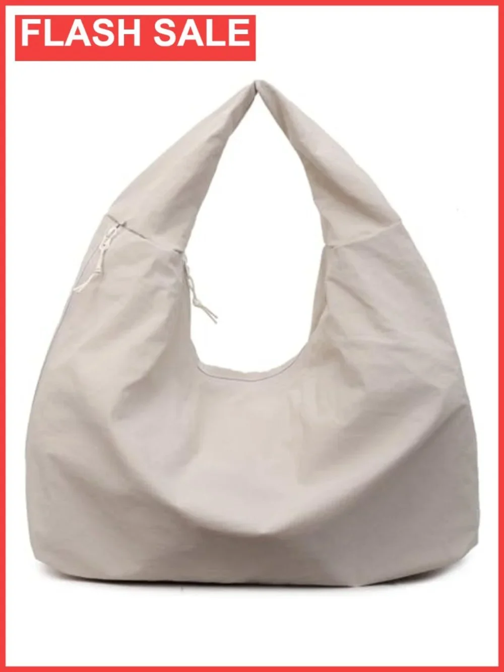 Large Capacity Slouchy Hobo Tote Bag Multi Pocket Shoulder Purse Travel Gym