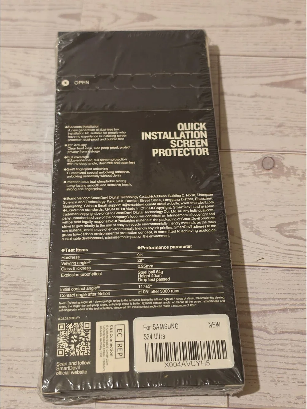 Smart Devil Screen Protector for Samsung Galaxy S24 Ultra 28° Anti-Spy 9H