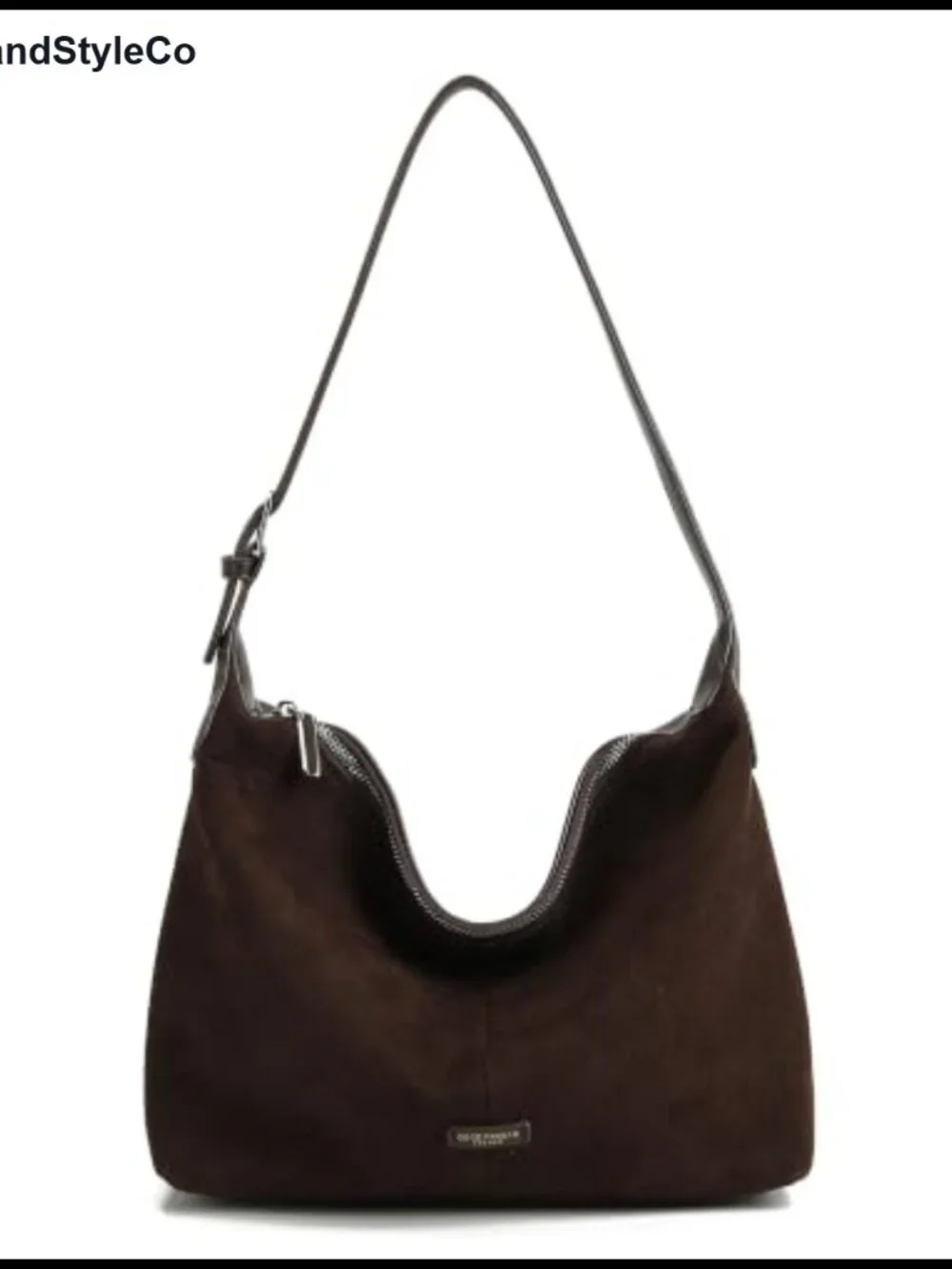 Slouchy Hobo Bag Women Faux Suede Adjustable Shoulder Purse Crossbody