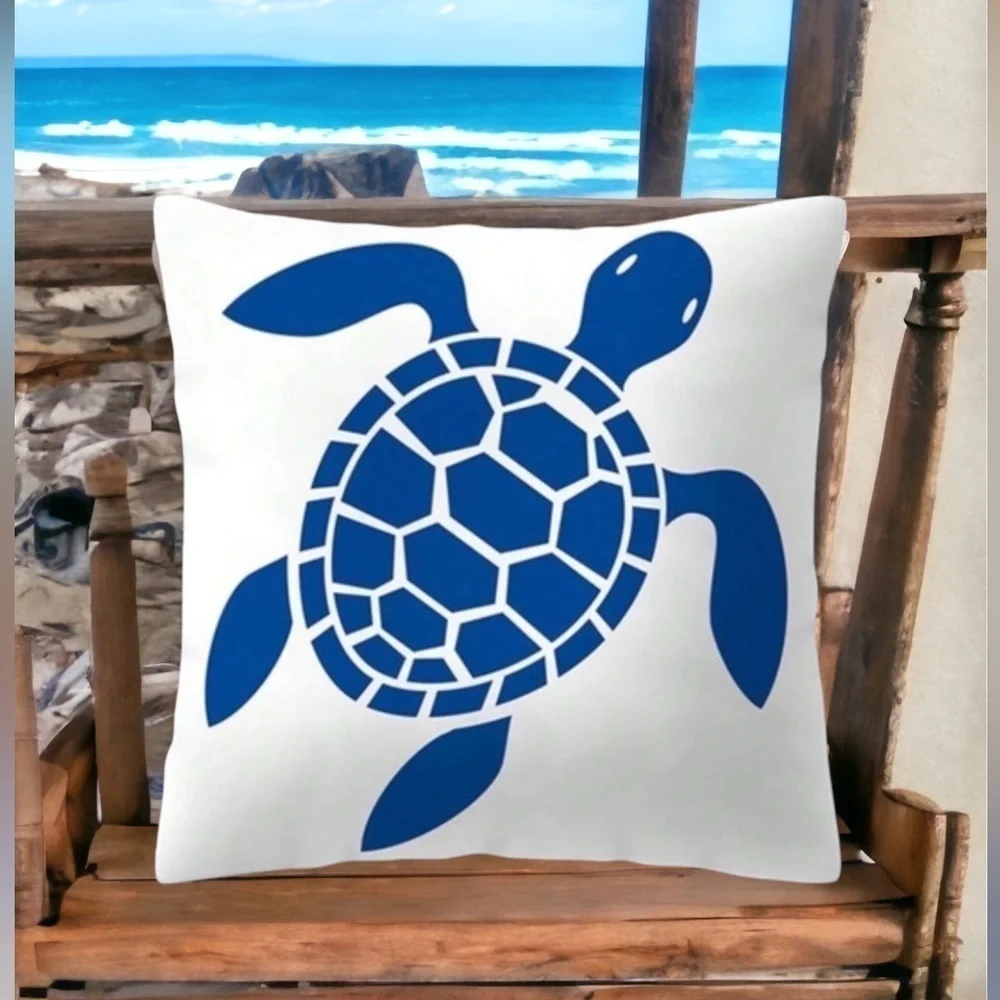 Bee Happy Market Boutique coastal pillow