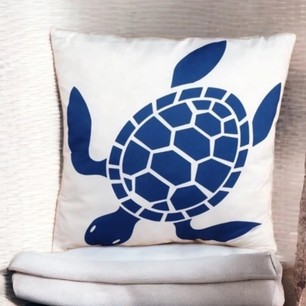 Bee Happy Market Boutique coastal pillow
