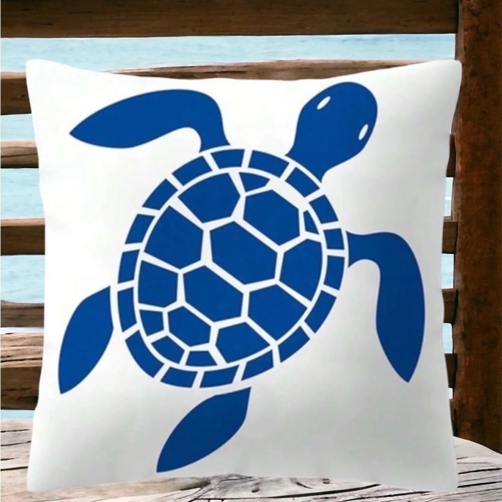 Bee Happy Market Boutique coastal pillow