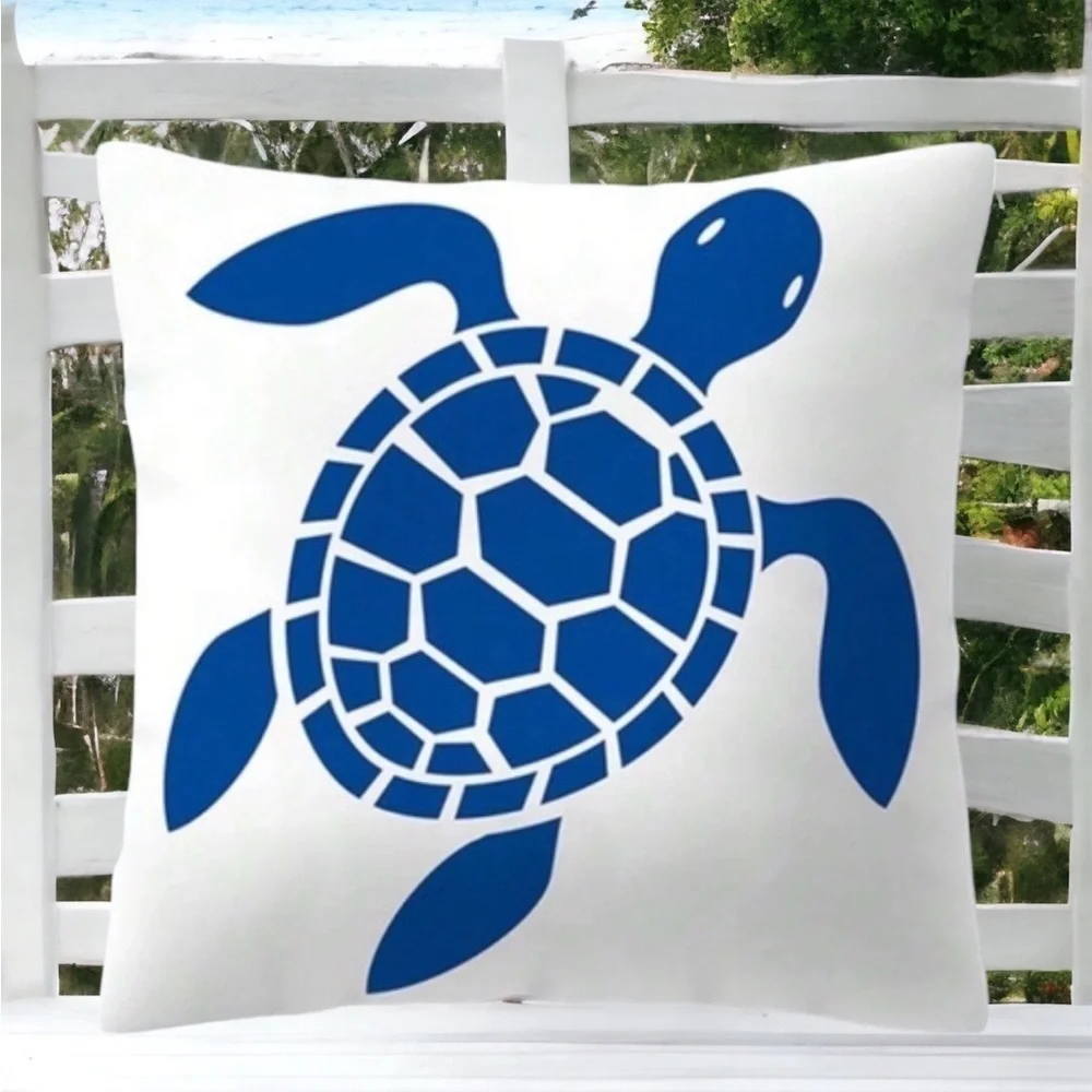 Bee Happy Market Boutique coastal pillow
