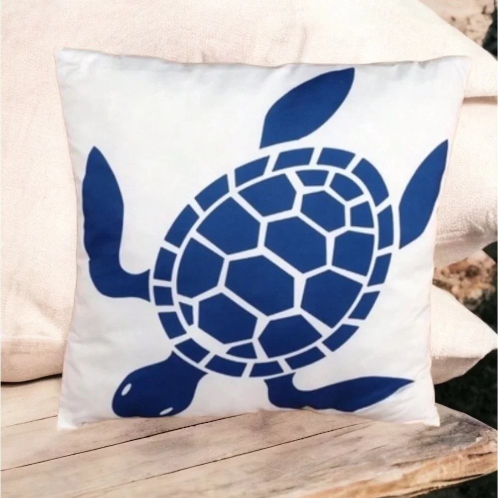 Bee Happy Market Boutique coastal pillow