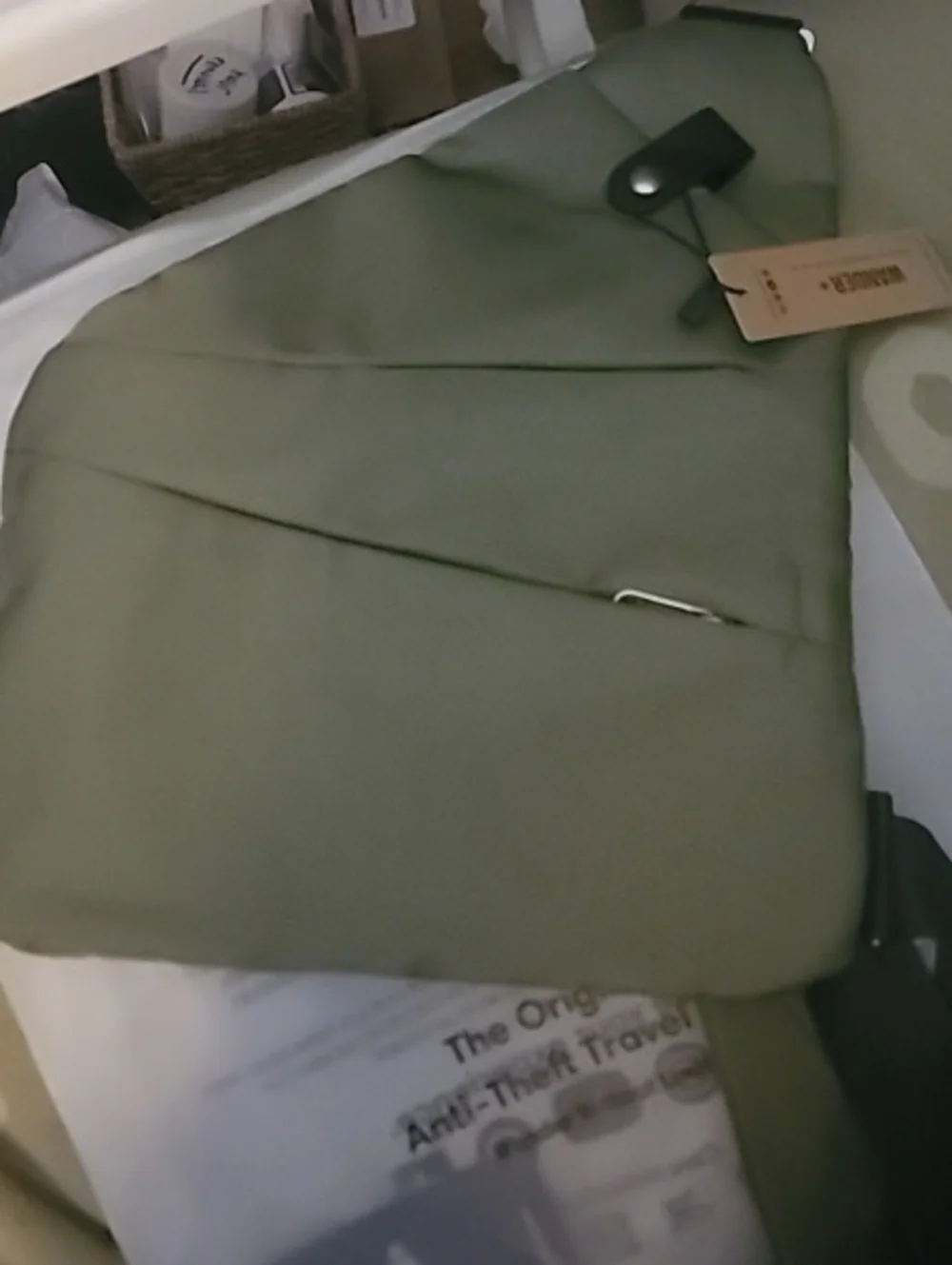 Wander + Anti Theft Travel Bag- Army Green- Unisex