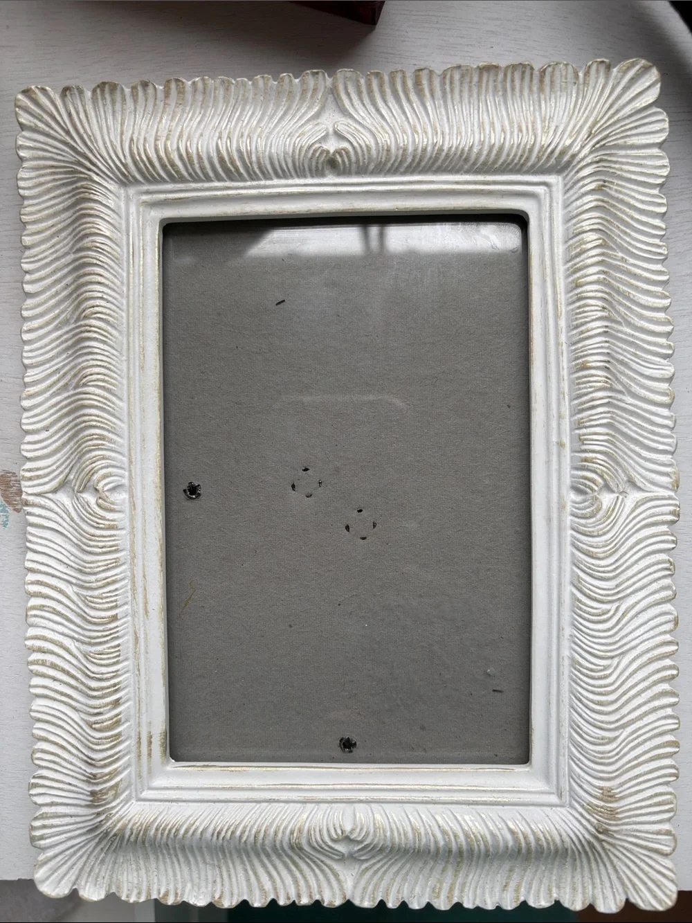 Ornate Cream Decorative Picture Frame - Classic Home Accent