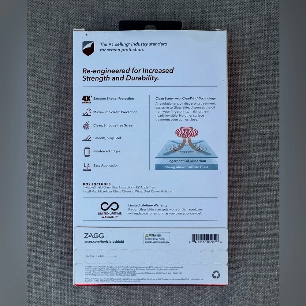 ZAGG InvisibleShield Glass Elite iPhone 11 XR 6.1” Screen Protector New Sealed