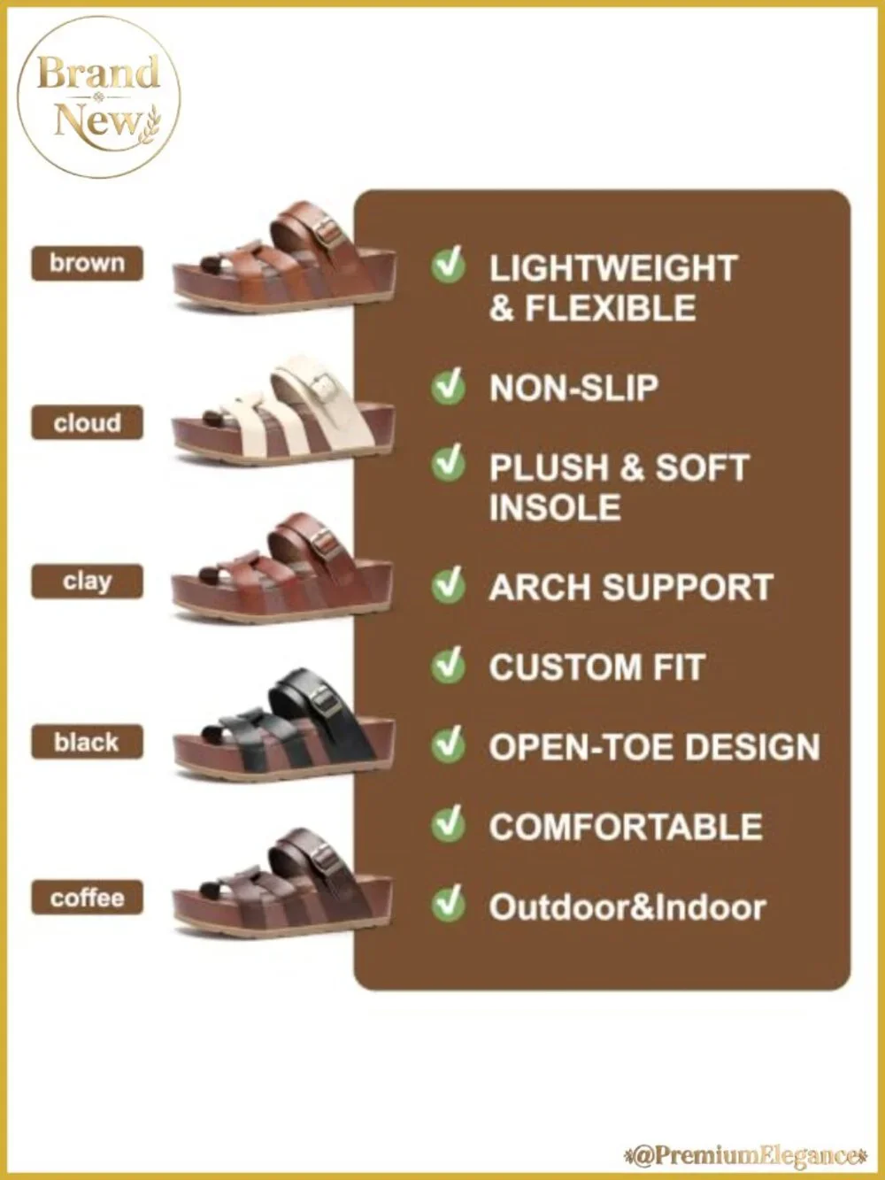 Women's Platform Sandals Strappy Wedges Comfortable Lightweight Non Slip Summer