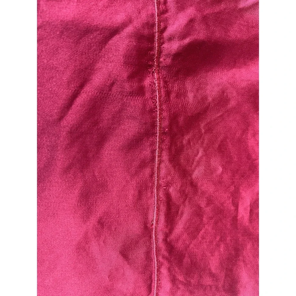 WAMSUTTA 500 Thread Count PimaCott TWIN Sheet Set BURGUNDY Solid Deep Fit