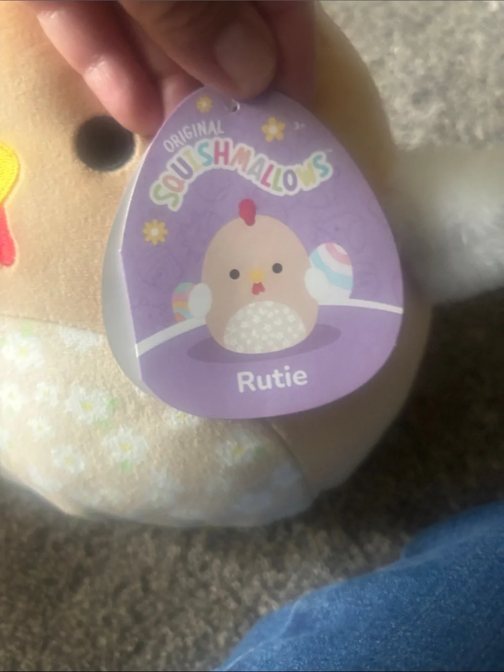 Plush Chick Small Pets Cushion - Cream and White