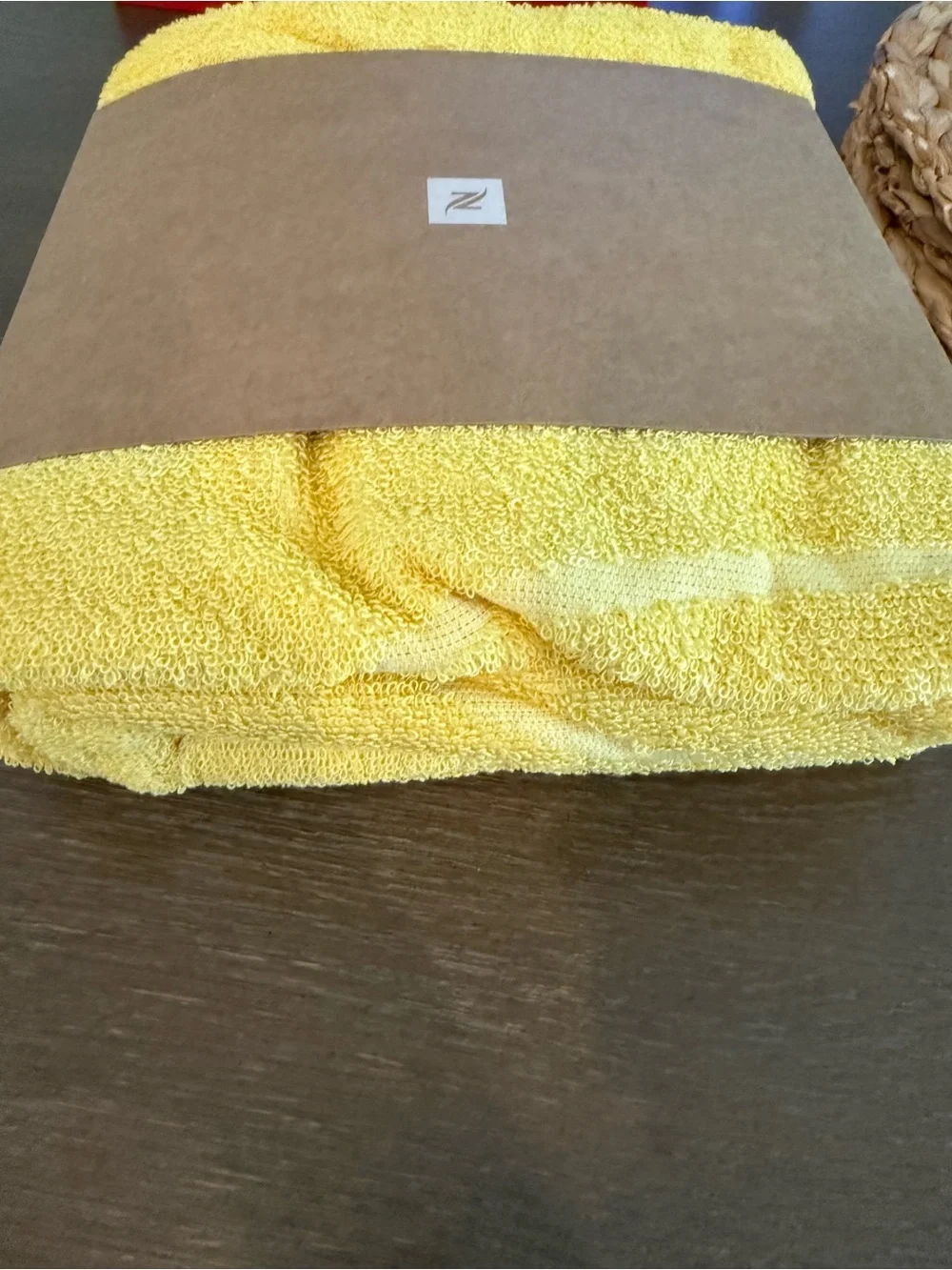 Nespresso Limited Edition Yellow Graphic Beach Towel