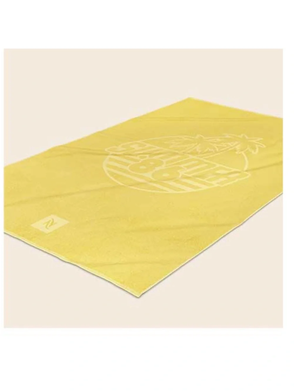 Nespresso Limited Edition Yellow Graphic Beach Towel