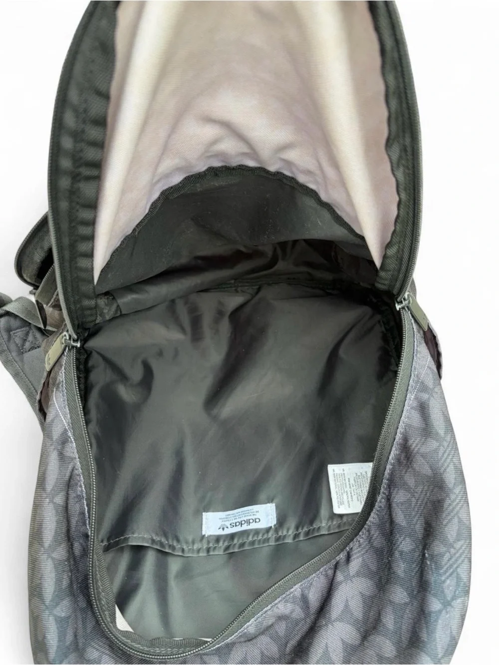Adidas Originals Black Tonal Monogram Trefoil Backpack
