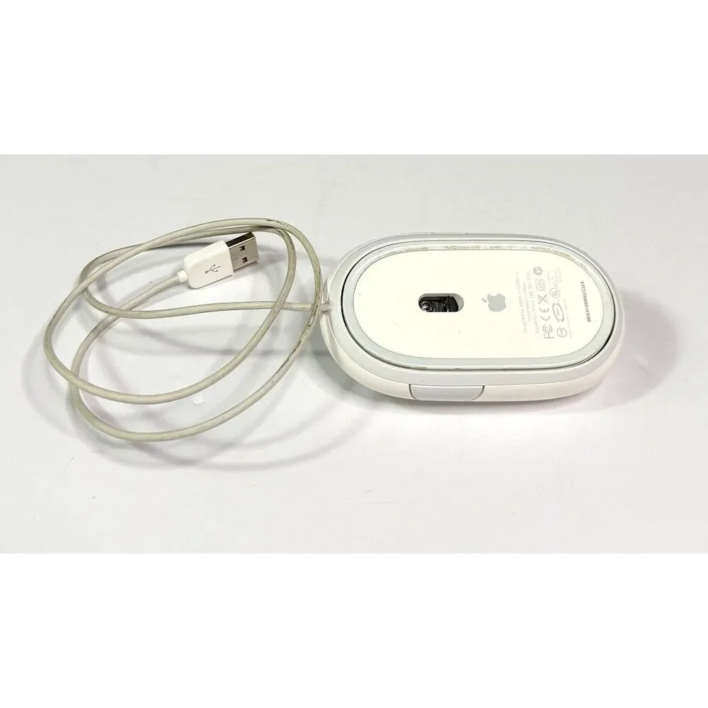 vintage Apple Mighty Mouse A1152 EMC 2058 Wired USB Tested Working!