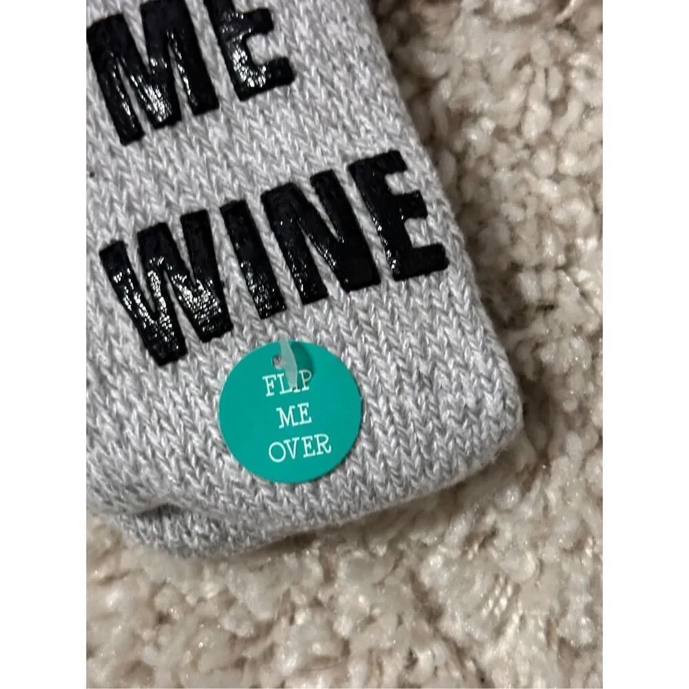 NEW WITH TAGS New Directions If You Can Read This Wine Socks‎ size 9-11
