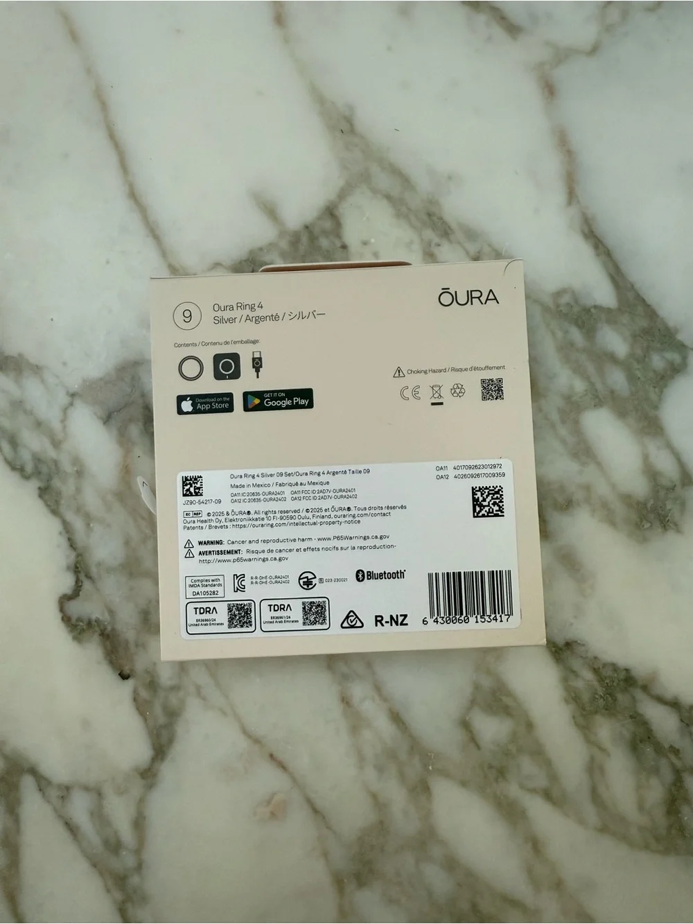 Oura new box
