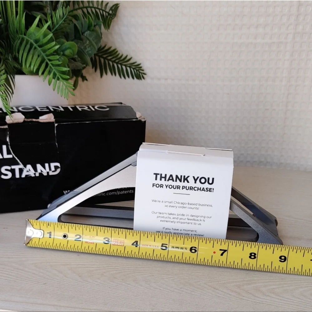 Humancentric Vertical Laptop Stand-Space Gray