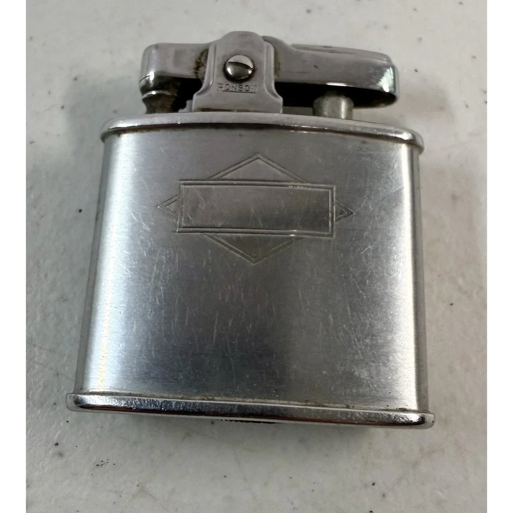 Vintage Ronson Standard Lighter Silver Chrome USA Untested EXCELLENT!