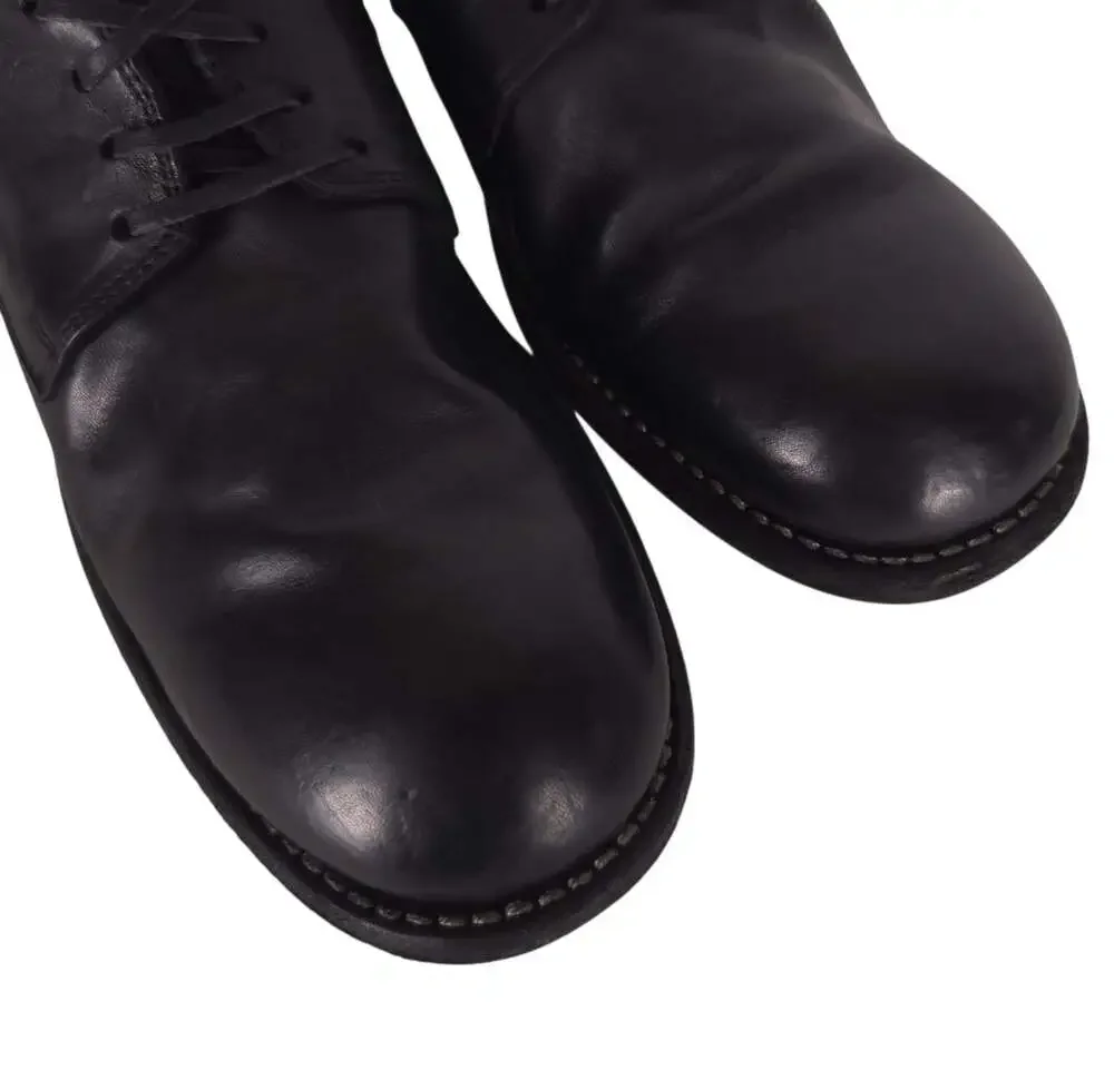 Guidi 792V Classic Horse Derby Shoes US 7 EU 40 Mens Black Leather
