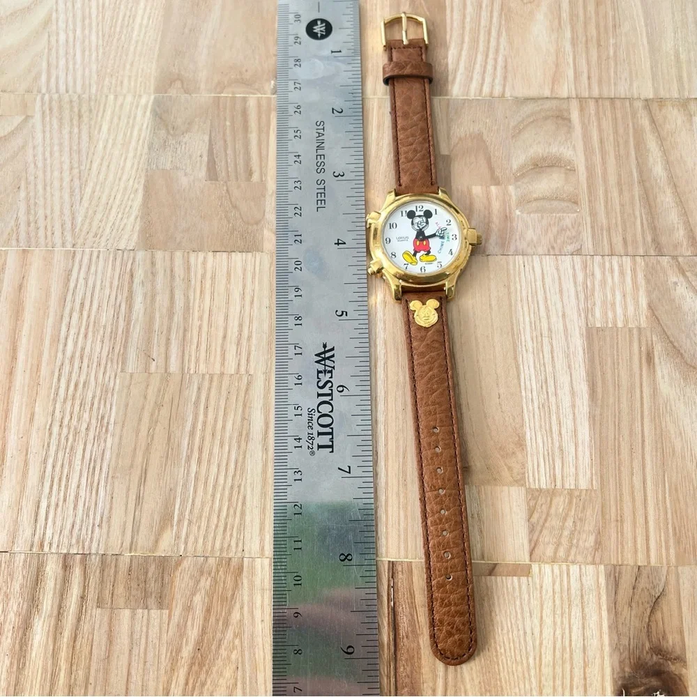 Rare vintage Lorus Disney Mickey Mouse alarm watch NEW BATTERY